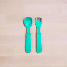 Re-Play Tiny Utensils - Single Fork and Spoon Re-Play Tiny Utensils - Single Fork and Spoon