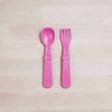 Re-Play Tiny Utensils - Single Fork and Spoon Re-Play Tiny Utensils - Single Fork and Spoon