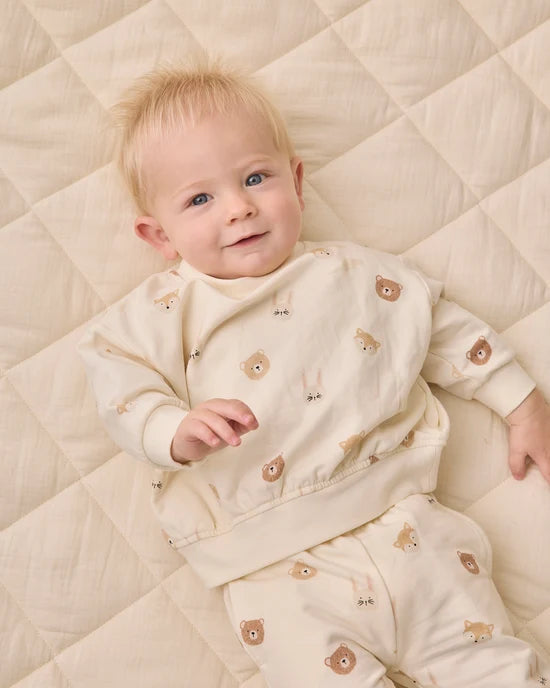 Quincy Mae Relaxed Fleece Sweatshirt - Critters
