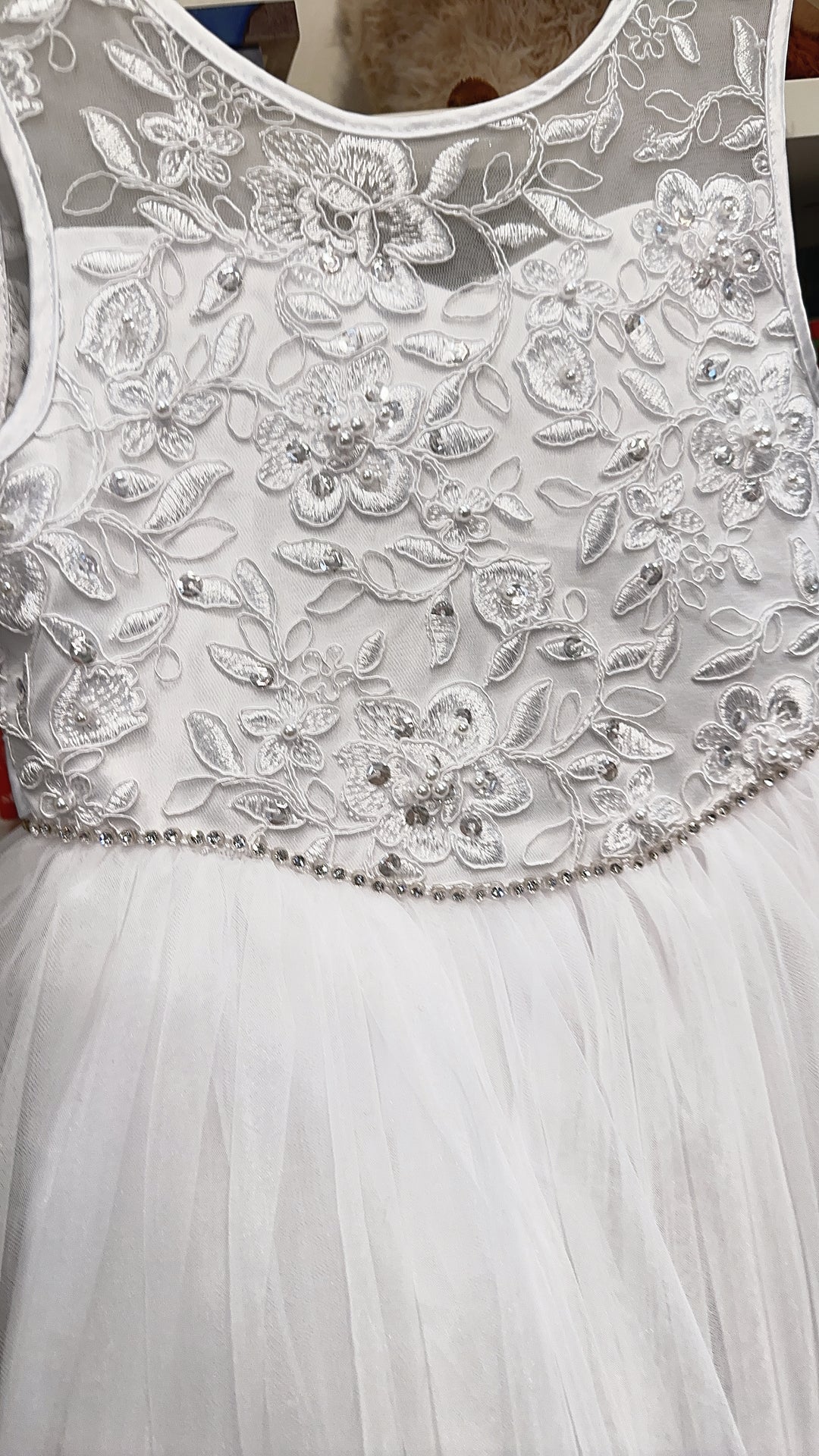 Jolene TT5747 Holiday White Dress