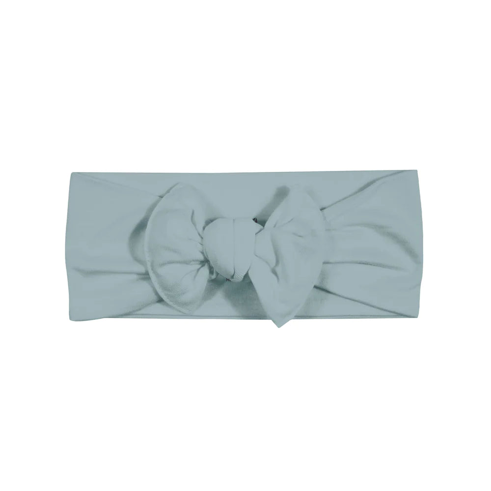 Kyte Baby Knotted Bow Headband -Glacier