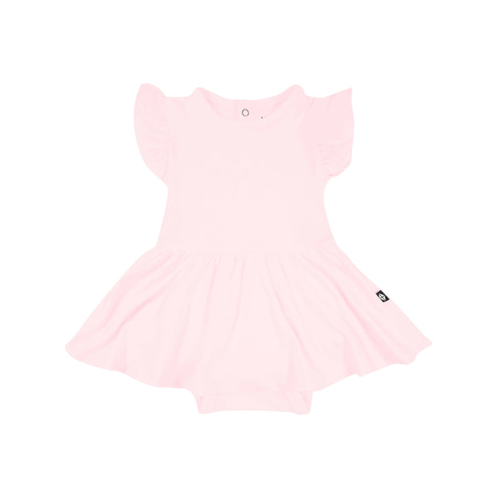 Kyte Baby Short Sleeve Twirl Bodysuit Dress - Sakura Kyte Baby Short Sleeve Twirl Bodysuit Dress - Sakura