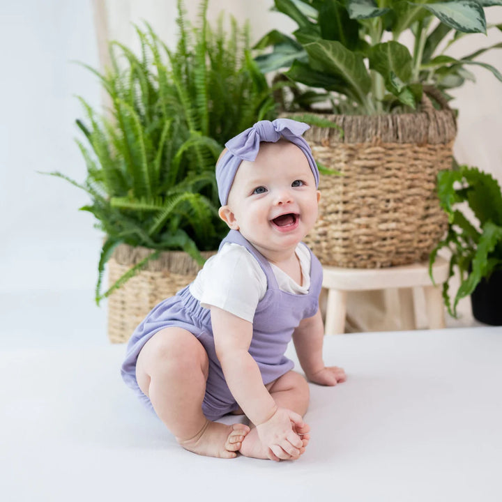 Kyte Baby Bamboo Jersey Bubble Overall - Taro Kyte Baby Bamboo Jersey Bubble Overall - Taro