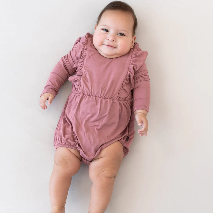 Kyte Baby Long Sleeve Bubble Romper - Dusty Rose Kyte Baby Long Sleeve Bubble Romper - Dusty Rose