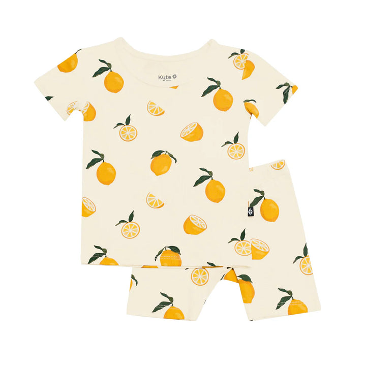 Kyte Baby Short Sleeve Toddler Pajama Set - Lemon Kyte Baby Short Sleeve Toddler Pajama Set - Lemon