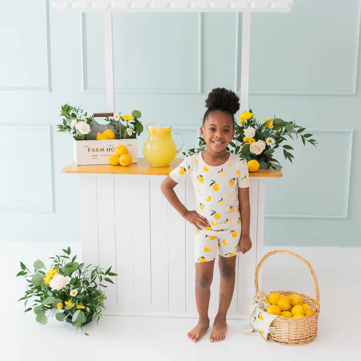 Kyte Baby Short Sleeve Toddler Pajama Set - Lemon Kyte Baby Short Sleeve Toddler Pajama Set - Lemon