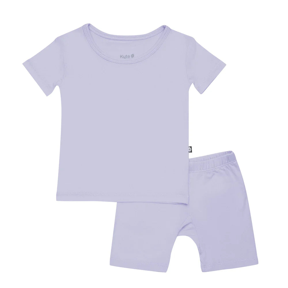 Kyte Baby Short Sleeve Toddler Pajama Set - Lilac