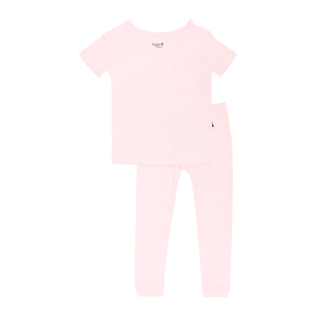 Kyte Baby Short Sleeve with Pants Pajamas - Sakura Kyte Baby Short Sleeve with Pants Pajamas - Sakura