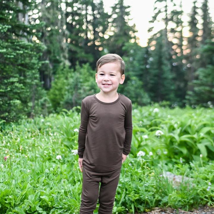 Kyte Baby Long Sleeve Toddler Pajamas - Espresso Kyte Baby Long Sleeve Toddler Pajamas - Espresso