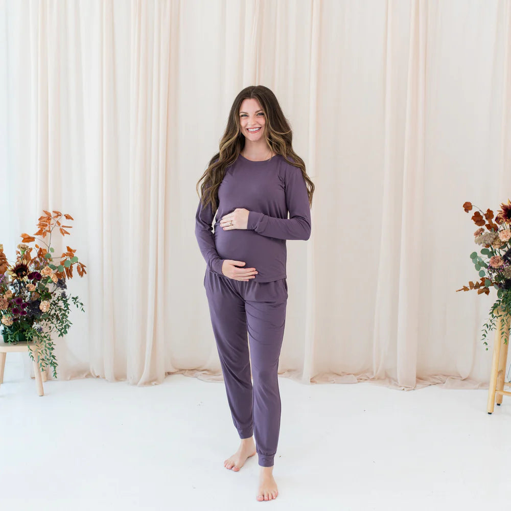 Kyte Baby Women s Jogger Pajama Set Currant