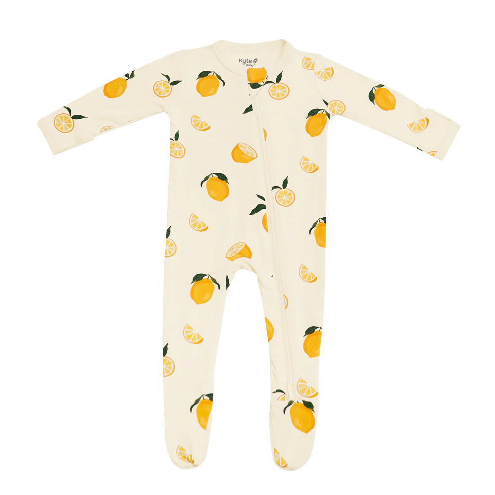Kyte Baby Zippered Sleeveless Romper - Lemon Kyte Baby Zippered Sleeveless Romper - Lemon