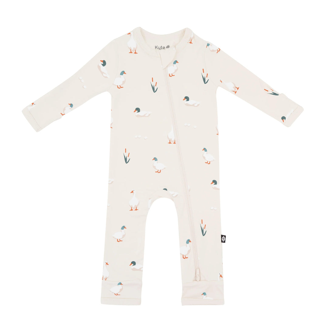 Kyte Baby Zippered Romper - Duck Kyte Baby Zippered Romper - Duck
