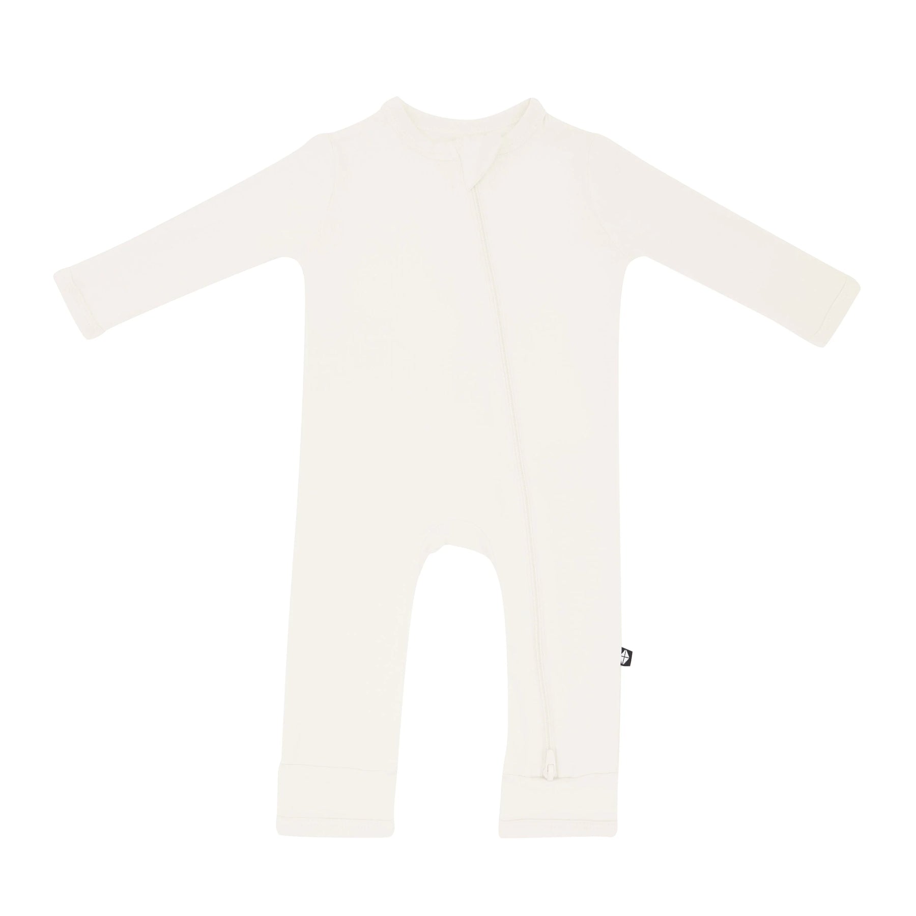 Kyte Baby Zippered Romper - Ecru Kyte Baby Zippered Romper - Ecru