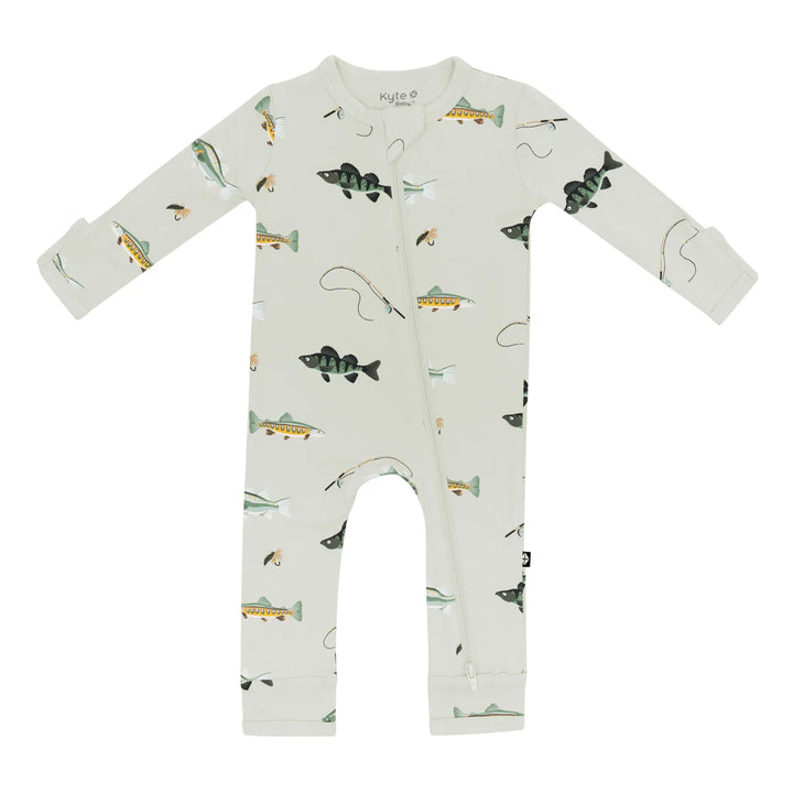 Kyte Baby Zippered Romper - Fishing