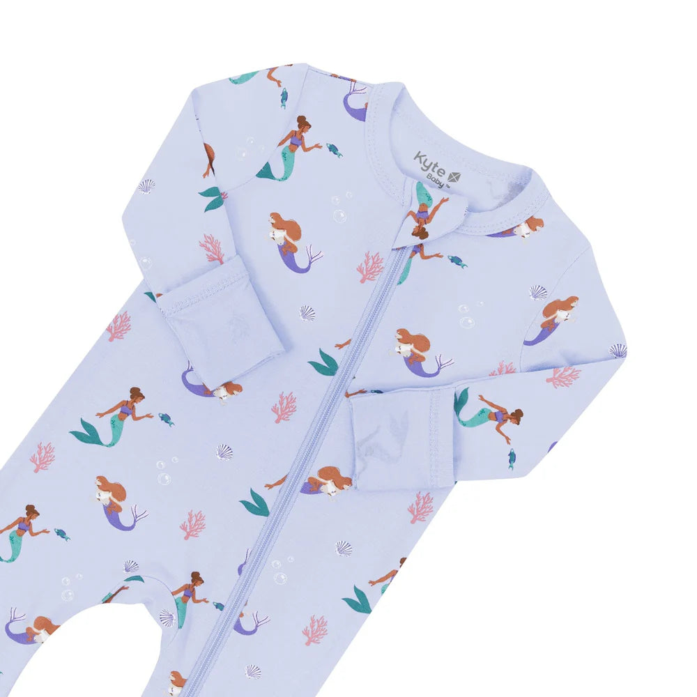 Kyte Baby Zippered Romper - Mermaid Kyte Baby Zippered Romper - Mermaid