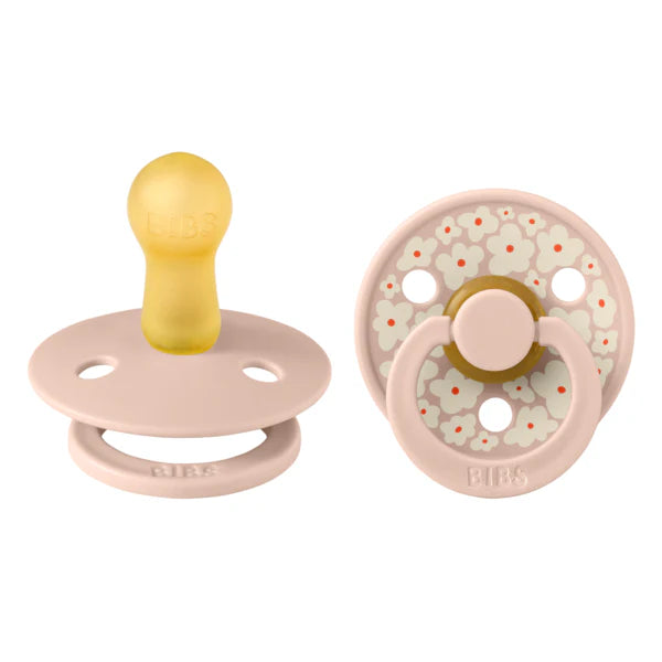 BIBS Round Colour Pacifiers - Size 2 (6-18m)