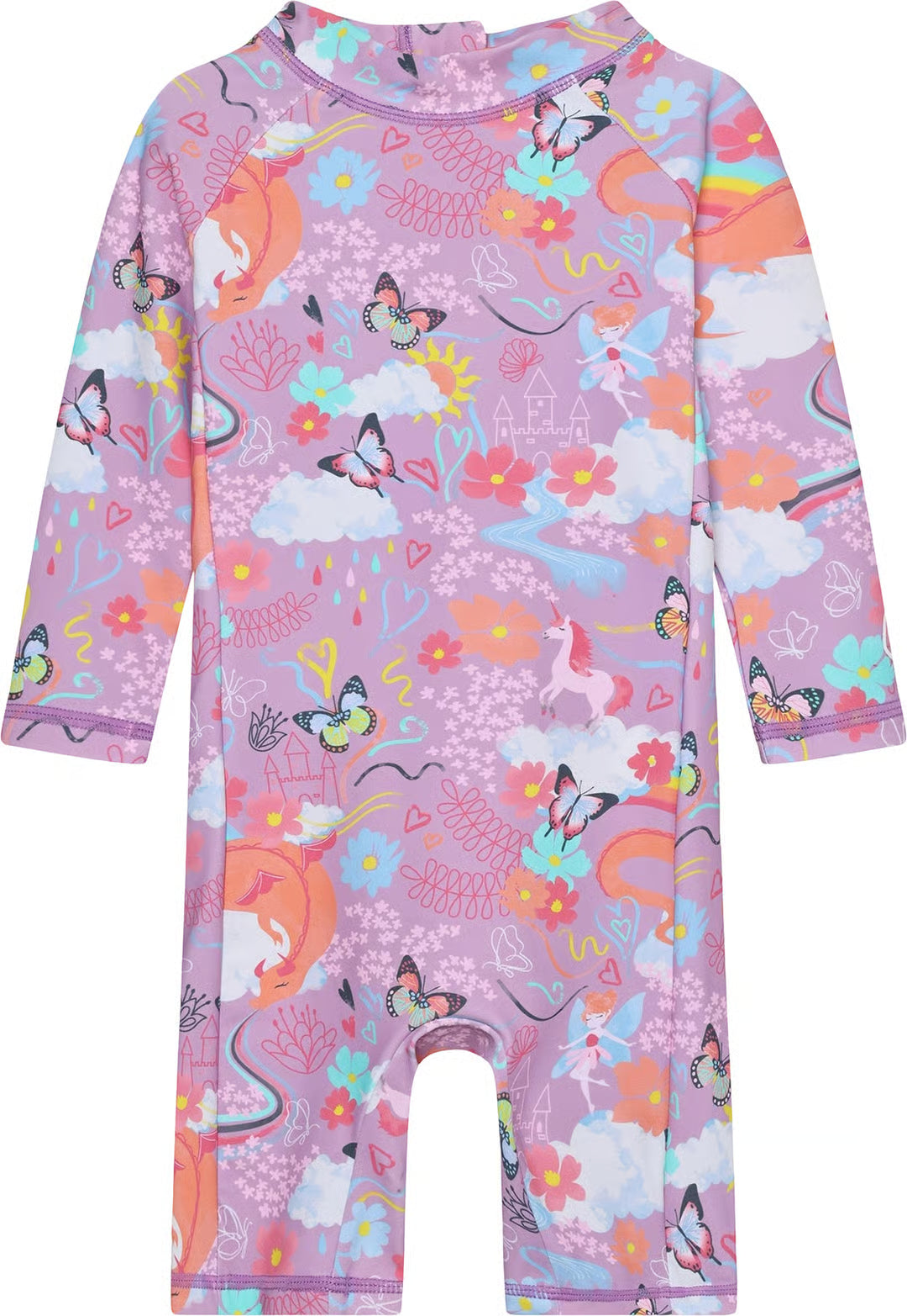 Color Kids - Raglan Swimsuit Lavender Mist