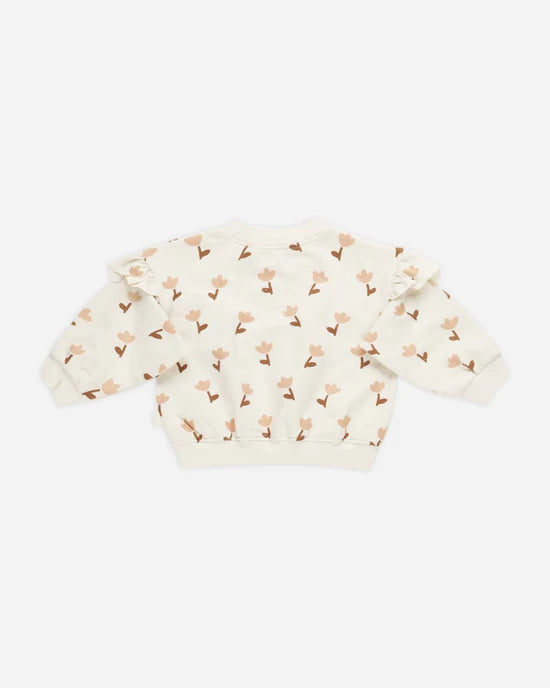Quincy Mae Relaxed Fleece Sweatshirt - Tulips Quincy Mae Relaxed Fleece Sweatshirt - Tulips