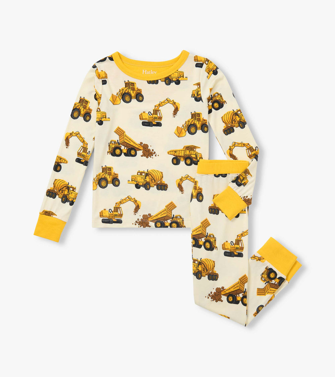 Hatley Construction Trucks Bamboo Pajama Set