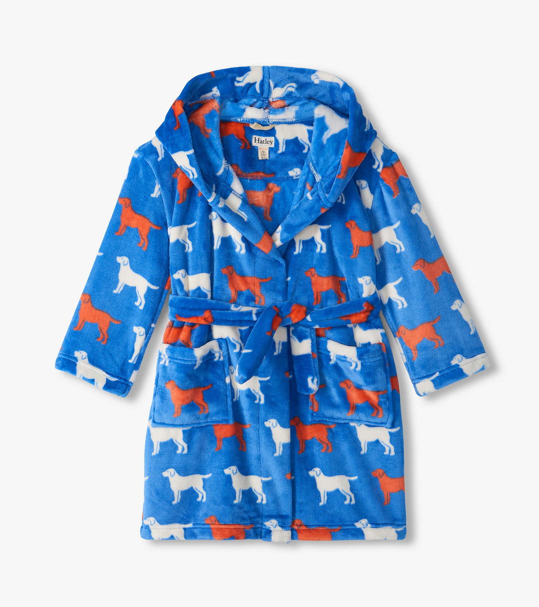 Hatley Dog Sihouette Fuzzy Fleece Robe