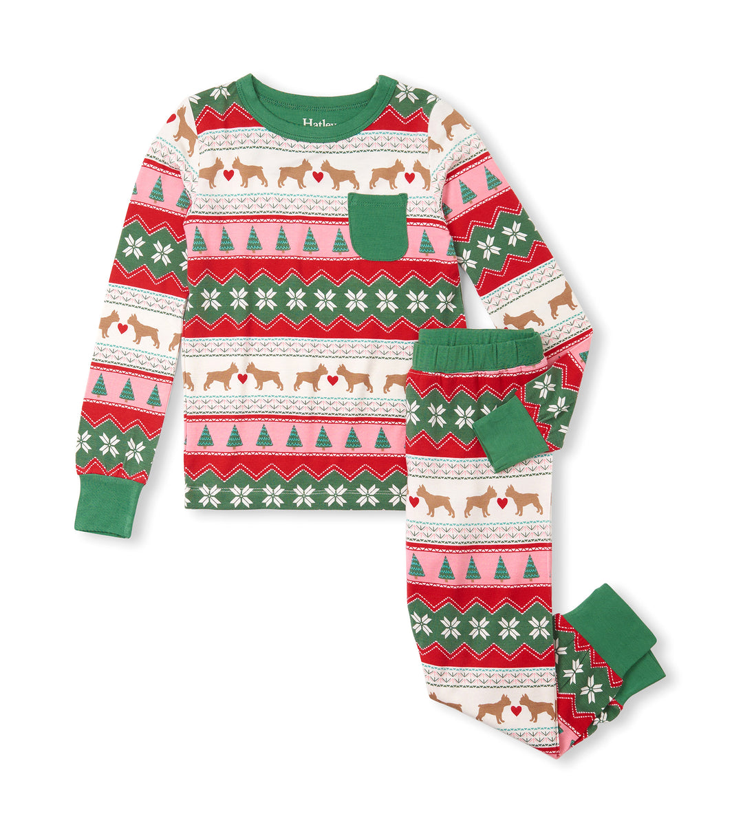 Hatley Bamboo Pajama Set - Puppy Hearts Hatley Bamboo Pajama Set - Puppy Hearts