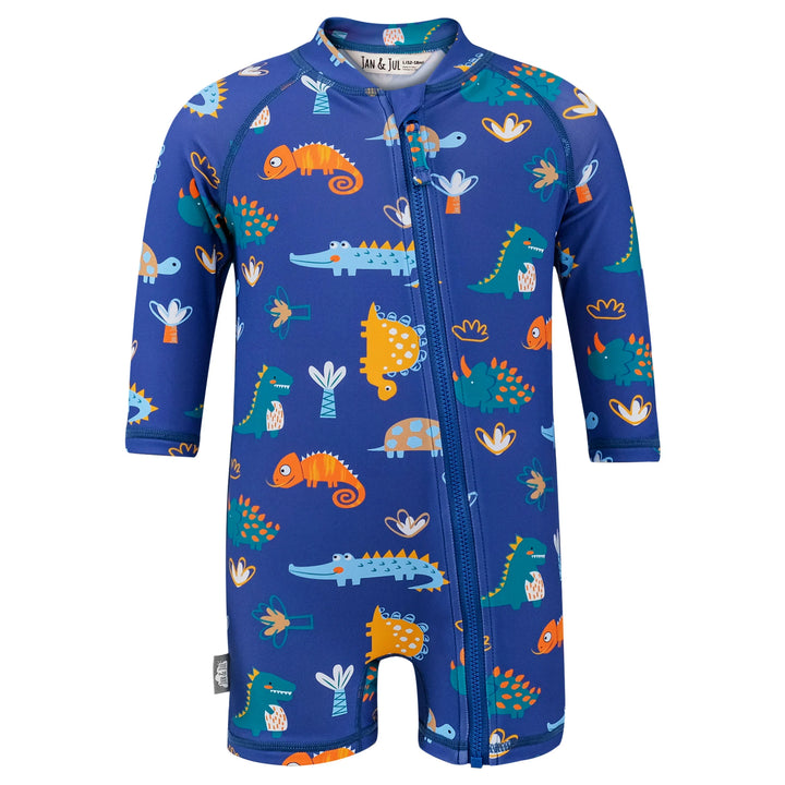 Jan &amp; Jul Sun &amp; Splash UV Jumpsuit - Dino Buddies