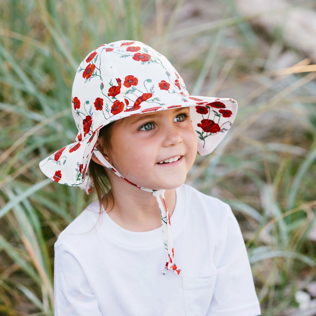 Jan &amp; Jul Cotton Floppy Hat - Red Poppy