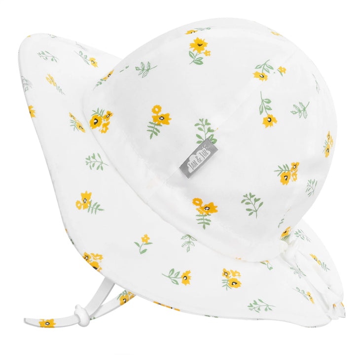 Jan &amp; Jul Cotton Floppy Hat - Yellow Flower