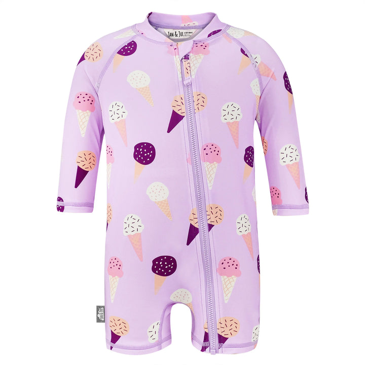 Jan &amp; Jul Sun &amp; Splash UV Jumpsuit - Lavender Ice Cream