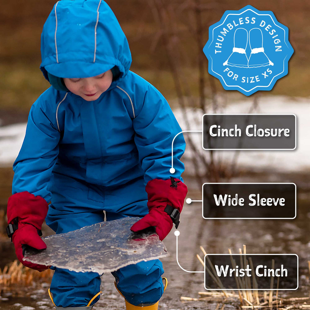 Jan &amp; Jul Toasty-Dry Waterproof Snow Mittens - Dark Navy