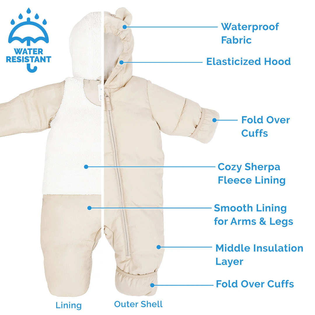 Jan &amp; Jul Toasty Dry Puffy Bunting Suit - Dark Spruce