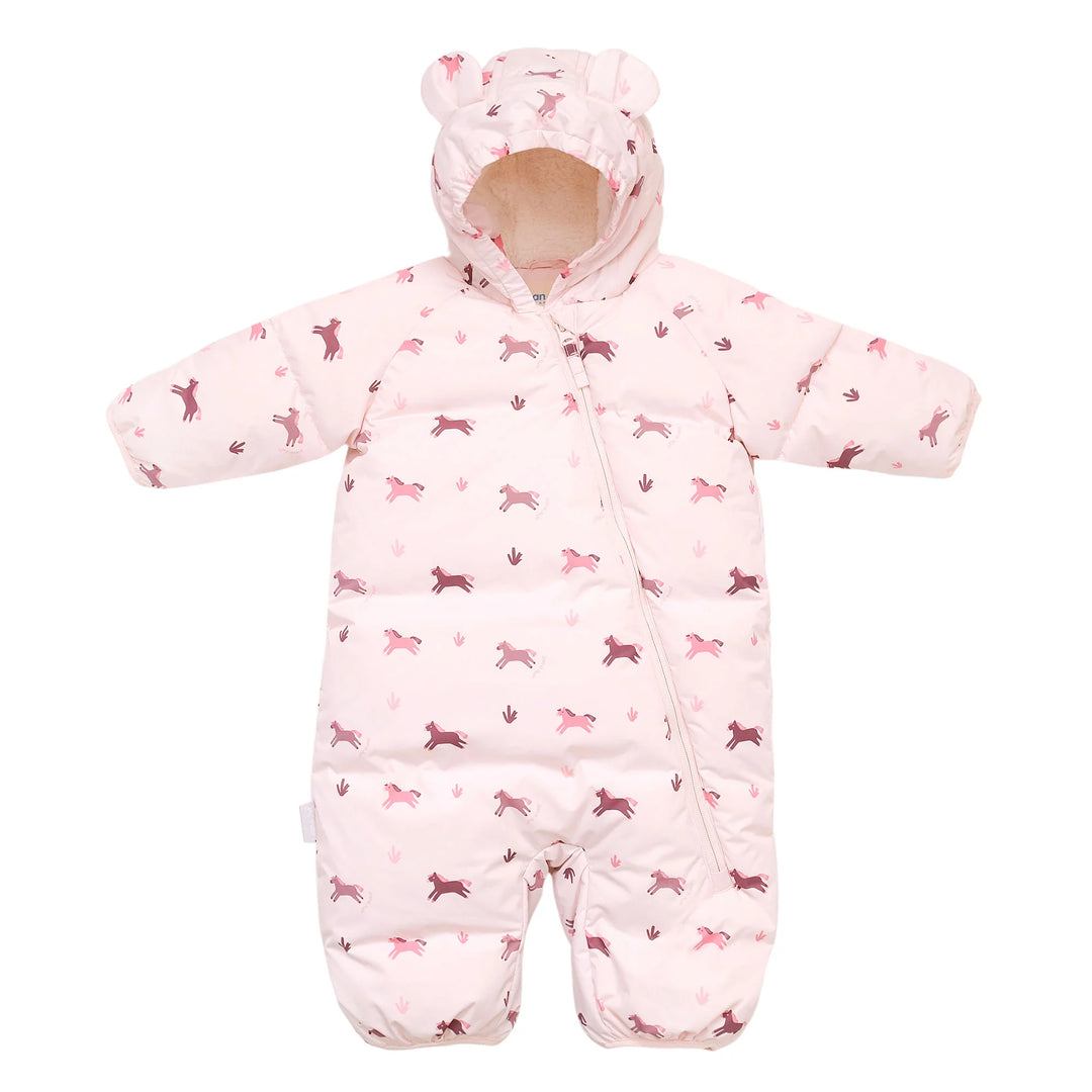 Jan &amp; Jul Toasty Dry Puffy Bunting Suit - Pink Ponies