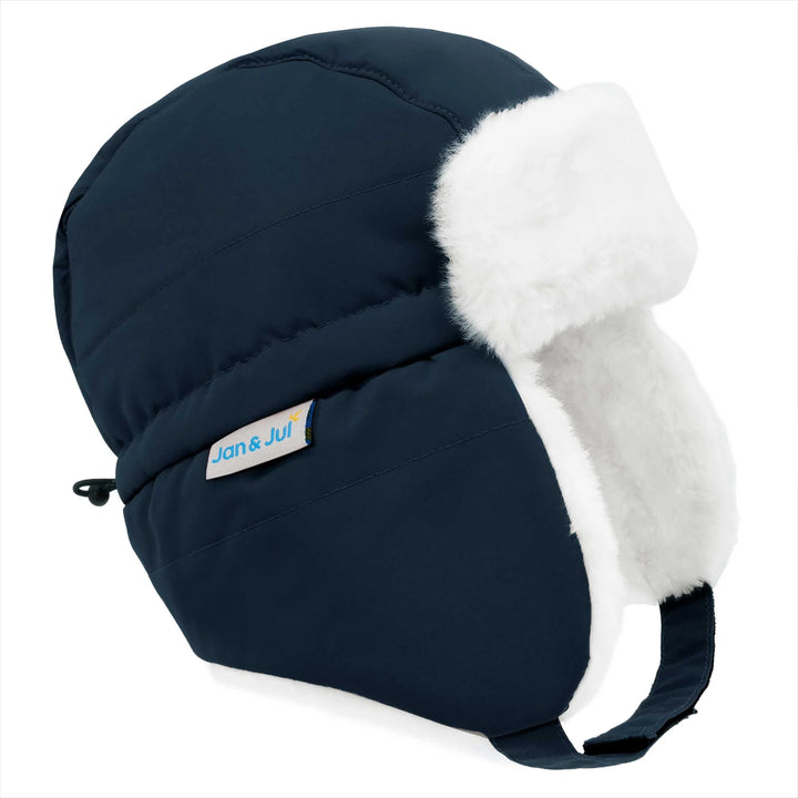 Jan &amp; Jul Toasty-Dry Trapper Winter Hat - Dark Navy