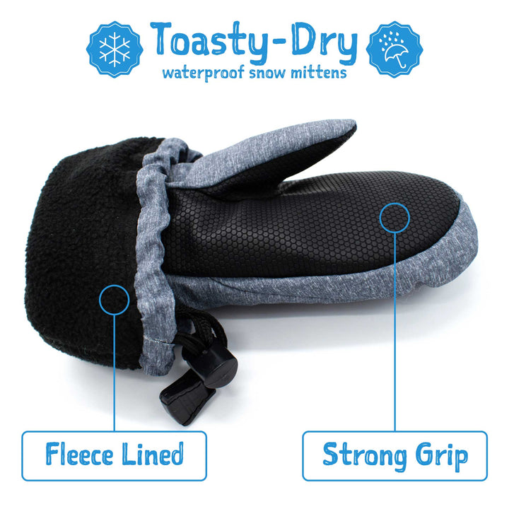 Jan &amp; Jul Toasty-Dry Waterproof Snow Mittens - Dark Navy