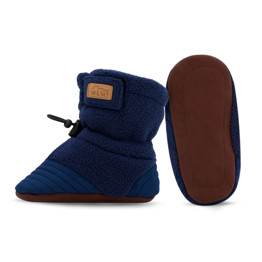 Jan &amp; Jul Stay-Put Cozy Booties - Navy