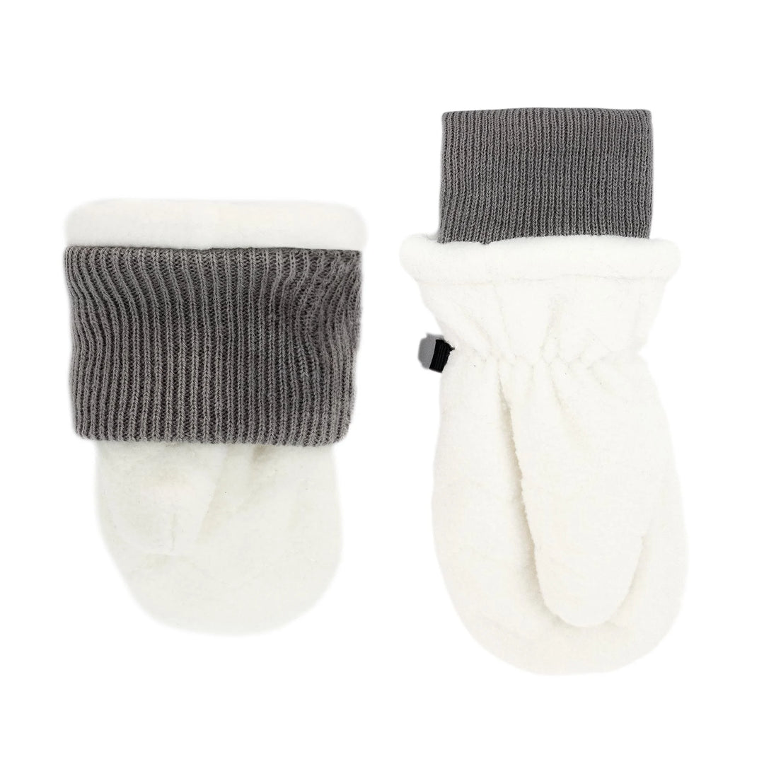 Jan &amp; Jul Fleece Mittens w/Ribbed Cuff - Cream