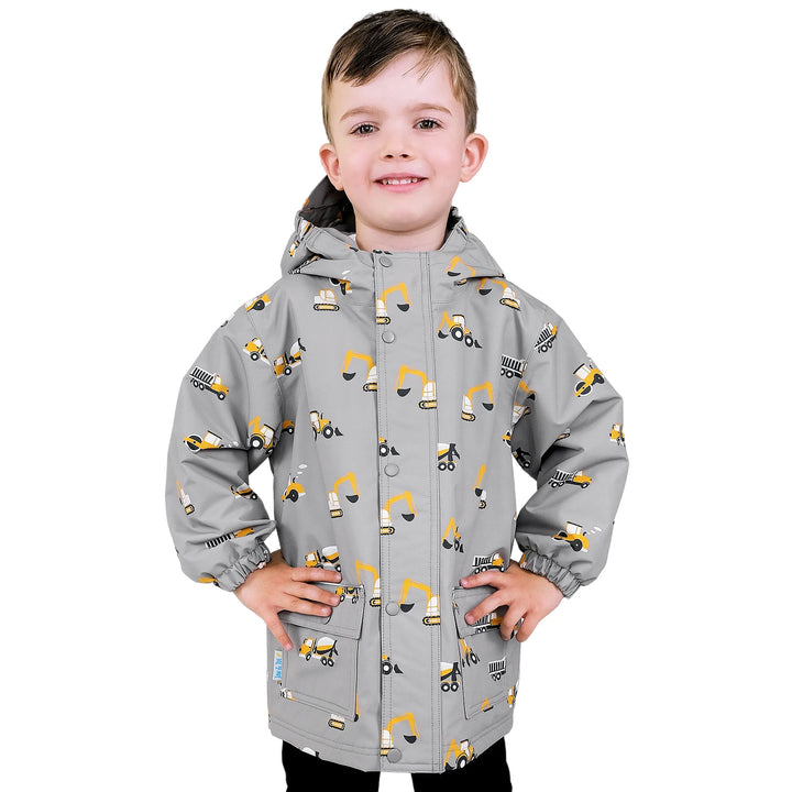 Jan &amp; Jul Cozy Dry Rain Jacket - Grey Construction