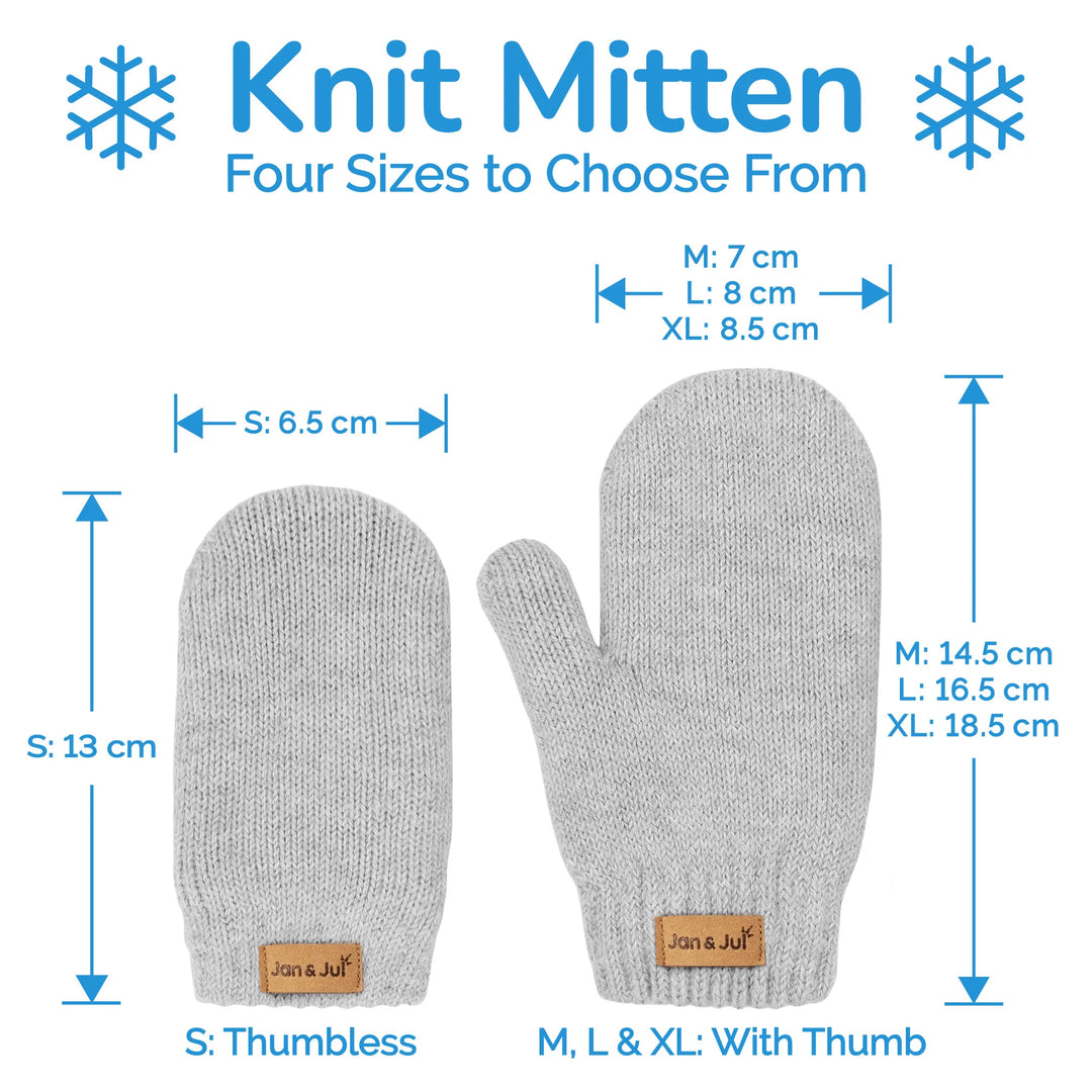 Jan &amp; Jul Knit Wi\nter Mittens - Vanilla Cream