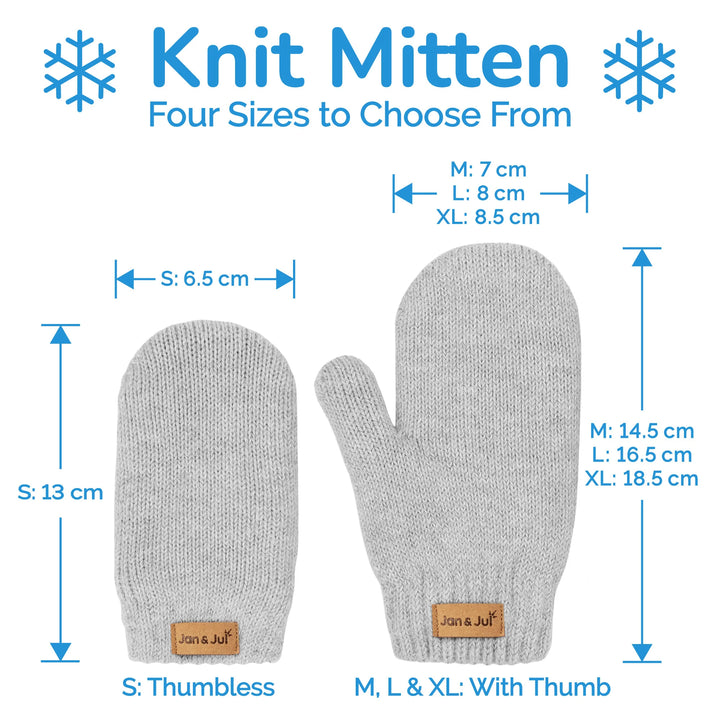 Jan &amp; Jul Knit Wi\nter Mittens - Vanilla Cream
