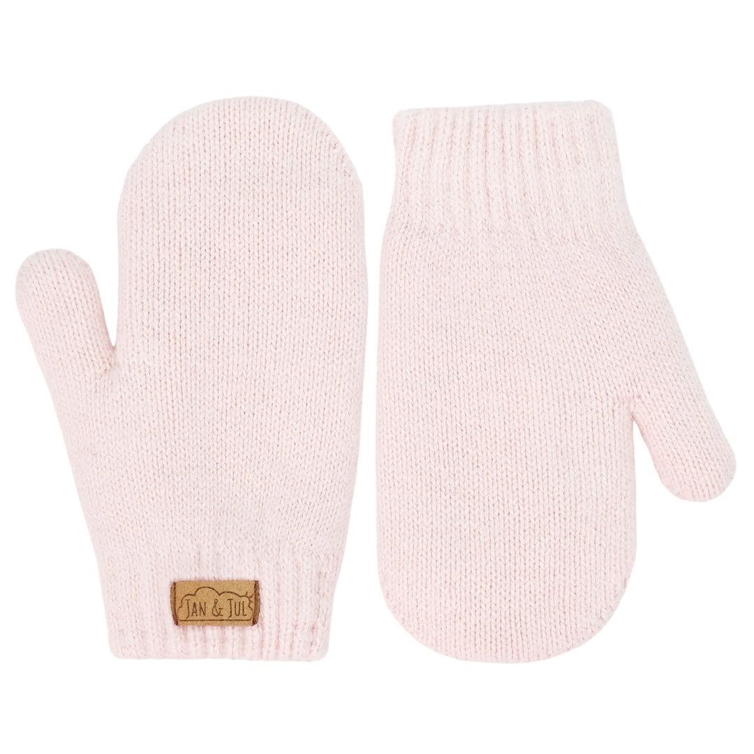 Jan &amp; Jul Knit Wi\nter Mittens - Light Pink