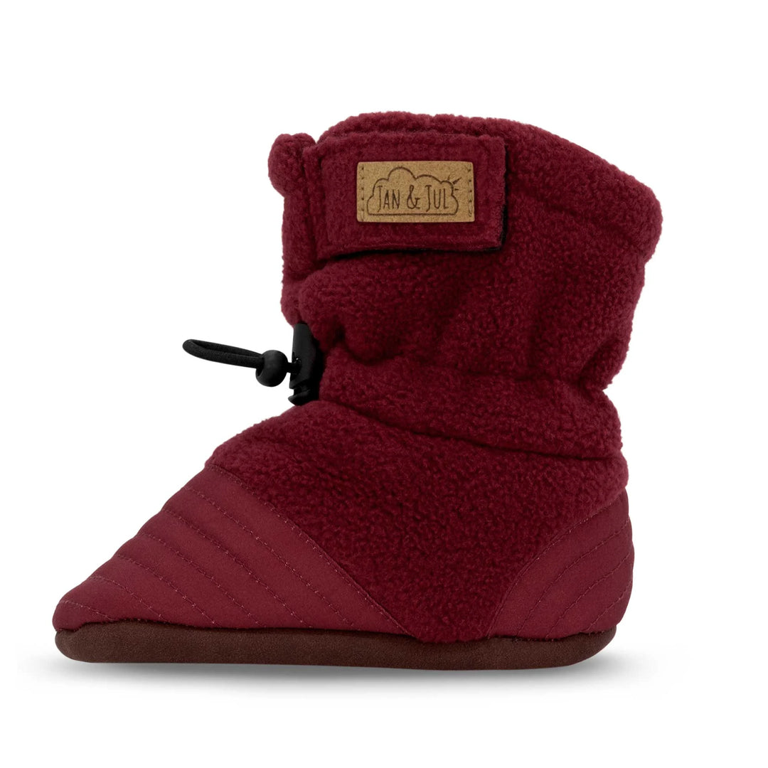 Jan &amp; Jul Stay-Put Cozy Booties - Maroon