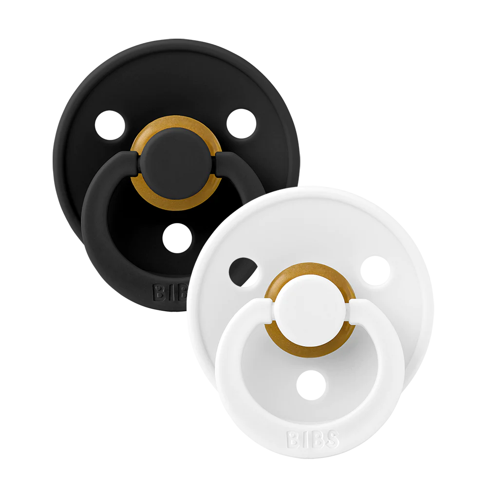 BIBS Round Colour Pacifiers - Size 2 (6-18m)