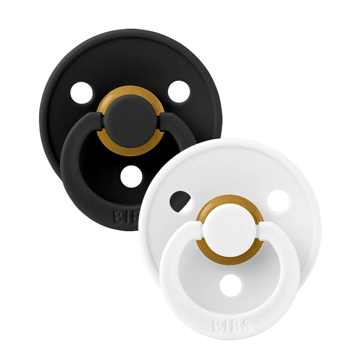 BIBS Round Colour Pacifiers - Size 2 (6-18m)