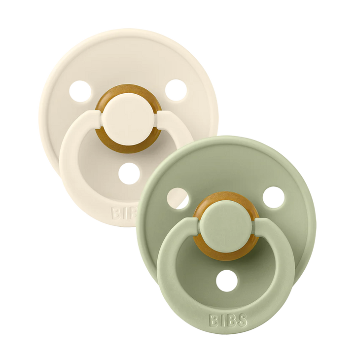 BIBS Round Colour Pacifiers - Size 3 (18+m)