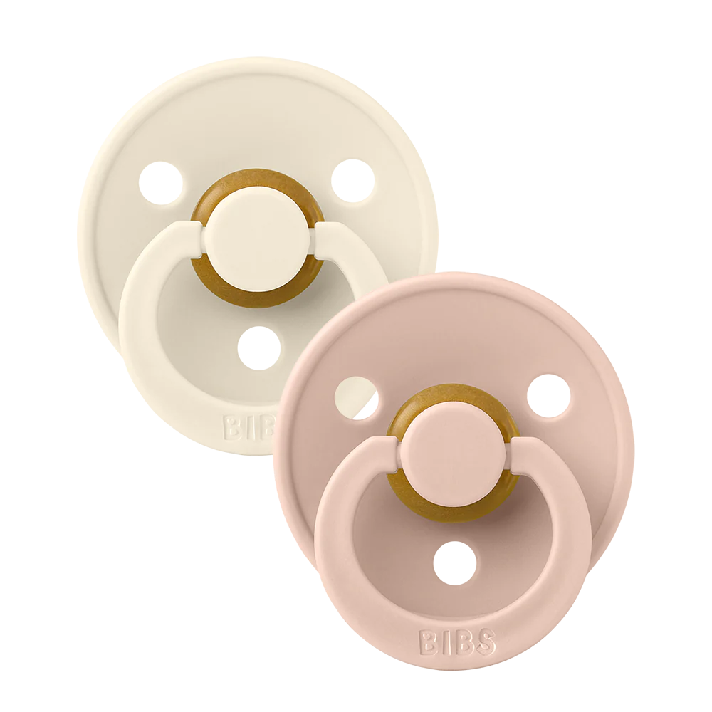 BIBS Round Colour Pacifiers - Size 3 (18+m)