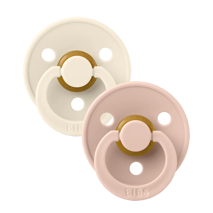 BIBS Round Colour Pacifiers - Size 3 (18+m)