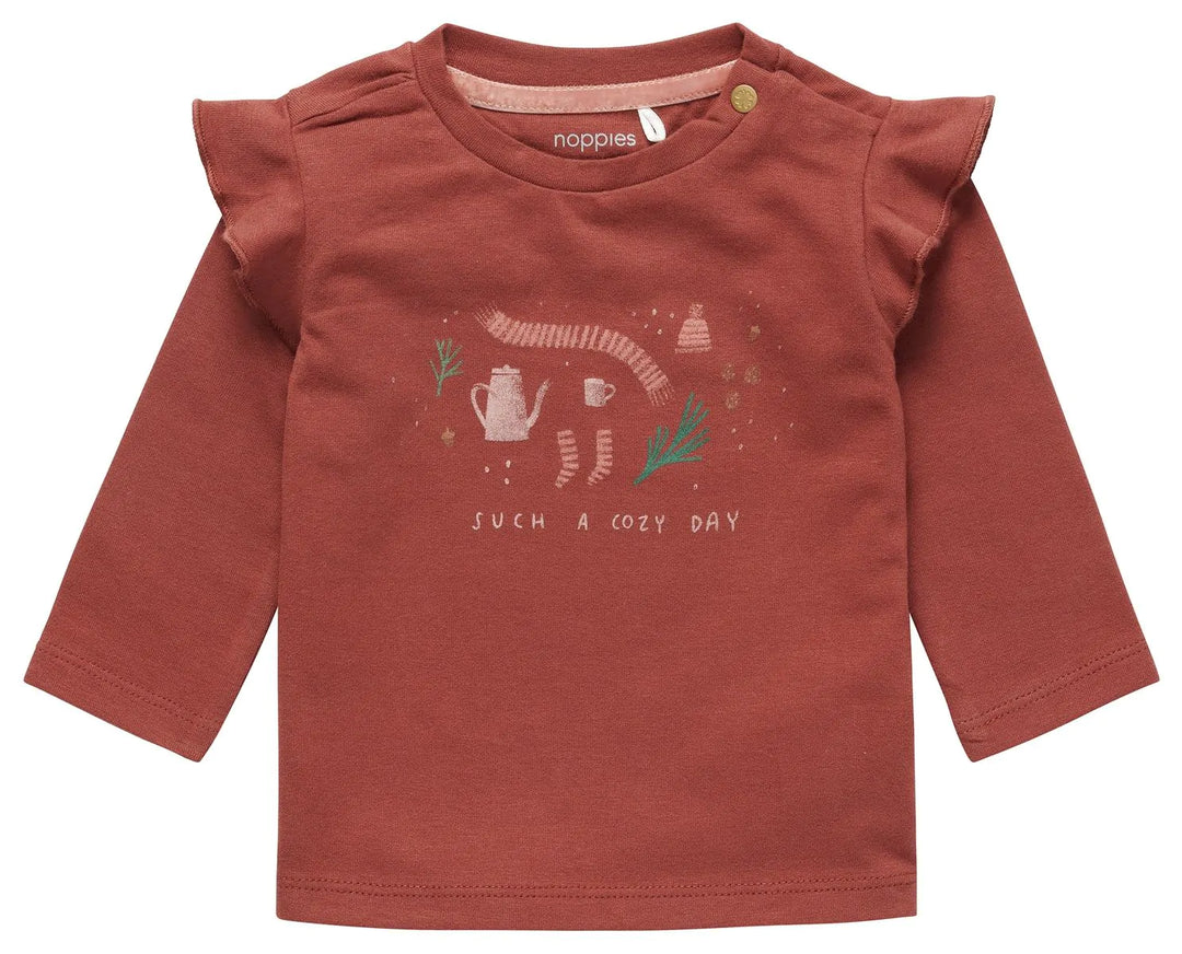 Noppies Markle Short Sleeved T-Shirt - Brick Noppies Markle Short Sleeved T-Shirt - Brick