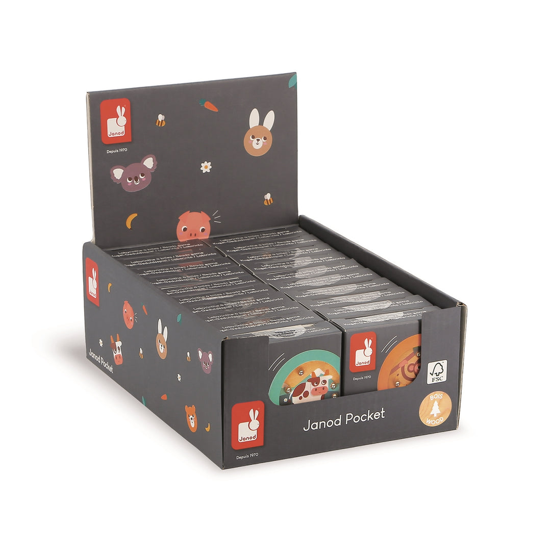Janod Pocket - Beads Ball Maze Janod Pocket - Beads Ball Maze