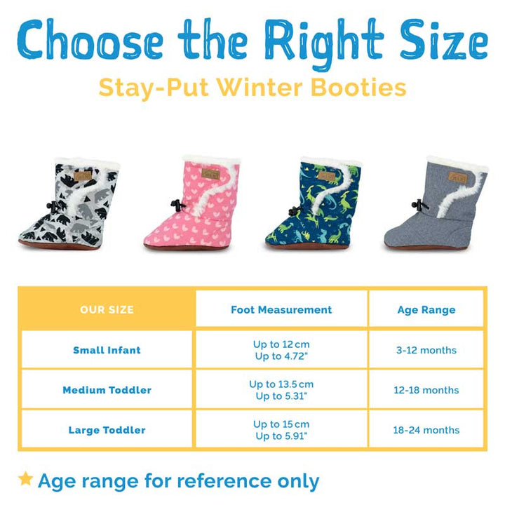 Jan &amp; Jul Stay-Put Winter Booties - Hearts