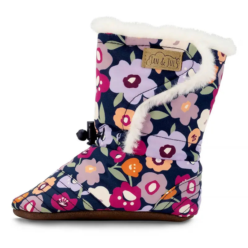 Jan &amp; Jul Stay-Put Winter Booties - Winter Flowers